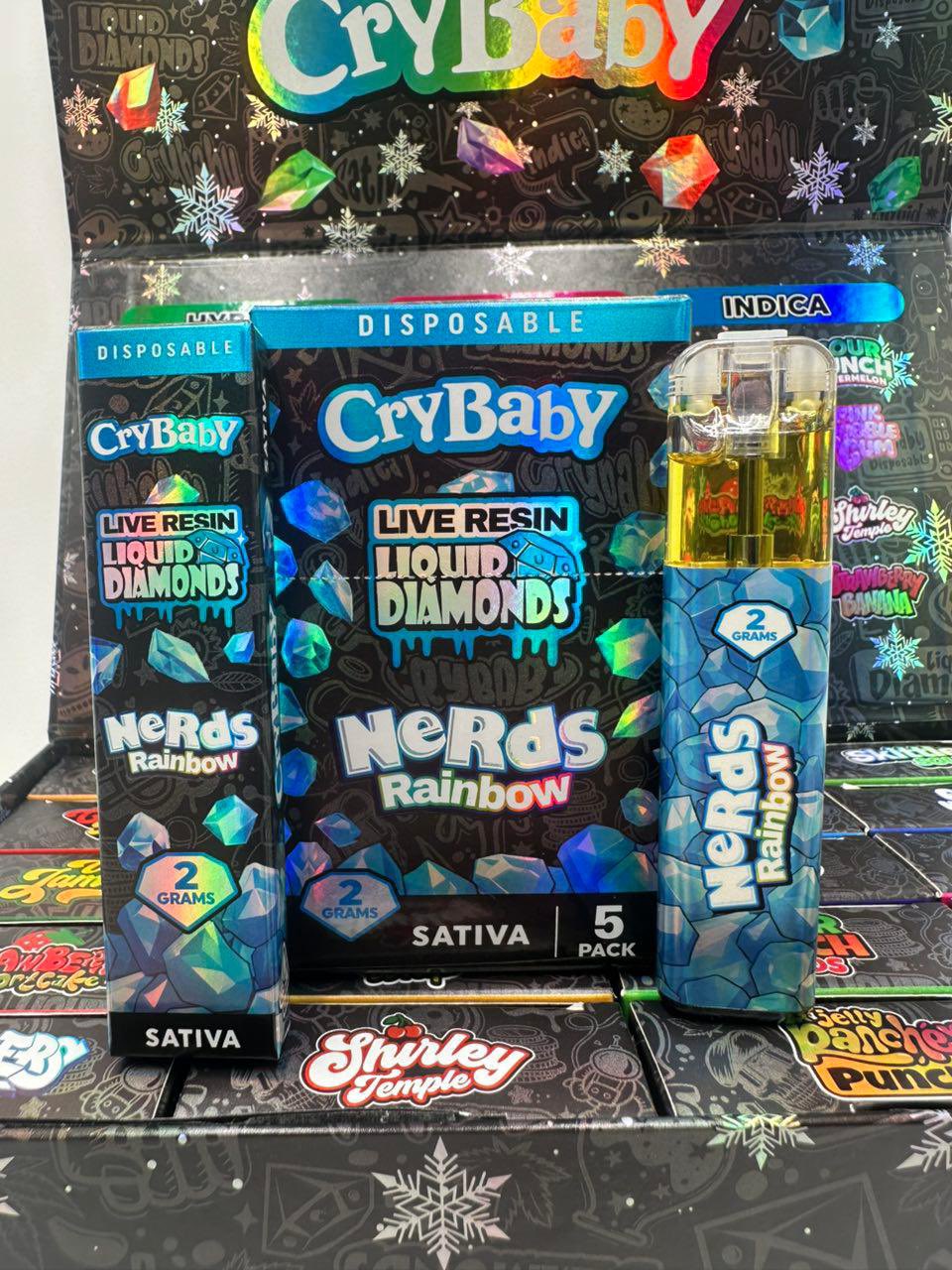Crybaby Nerds Rainbow 2g Disposable