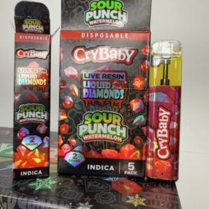 Crybaby Sour Punch Watermelon 2G Disposable