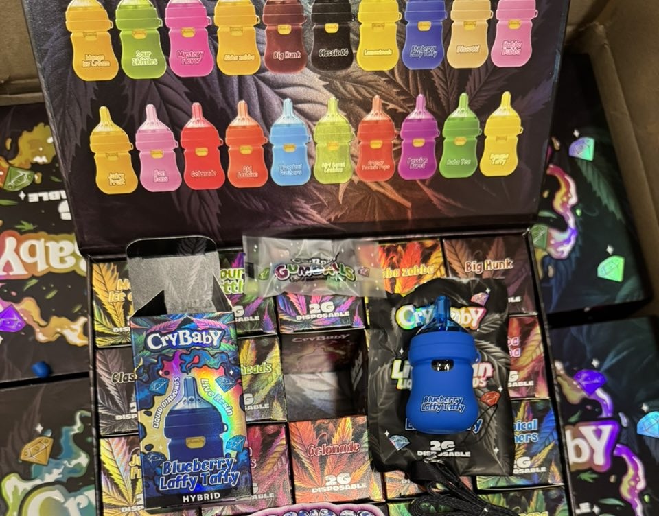 Crybaby Blueberry Laffy Taffy 2g Disposable