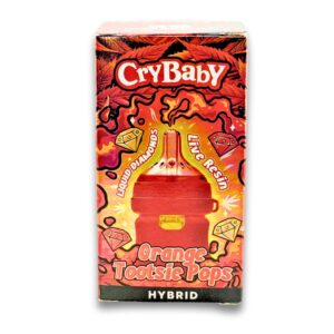 CryBaby Orange Tootsie Pops 2g Disposable